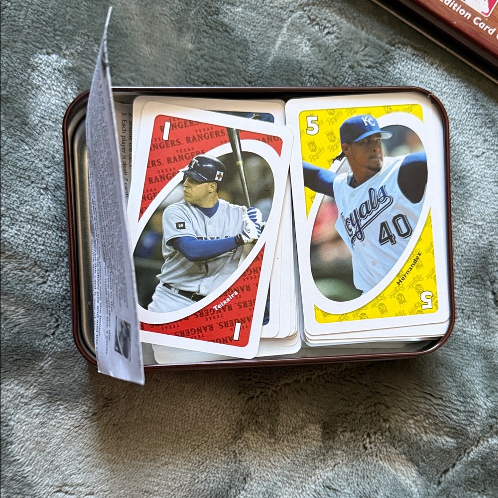 Baseball Playing Cards Tin - Multicolor Collector Deck